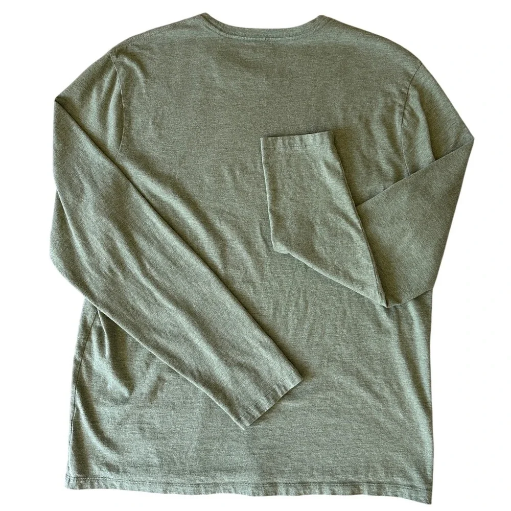 VTG 00s Banana Republic Long Sleeve Soft-Wash T Lagenlook Bundle Orange‎ Green L